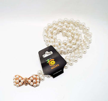 Malta Elegent Bow Design Pearl Belt